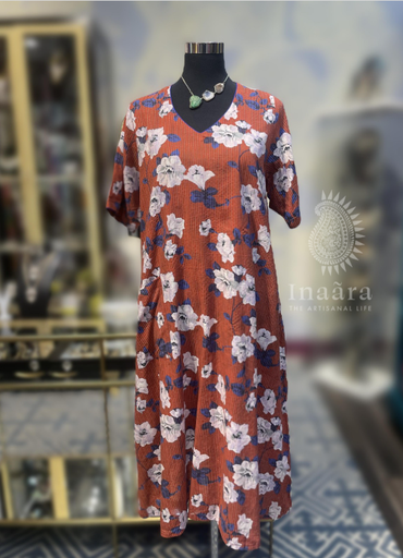Daniya Dress - Kantha Red