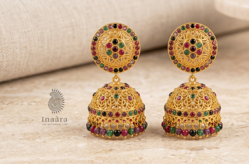 Jhumka Earring-Golden