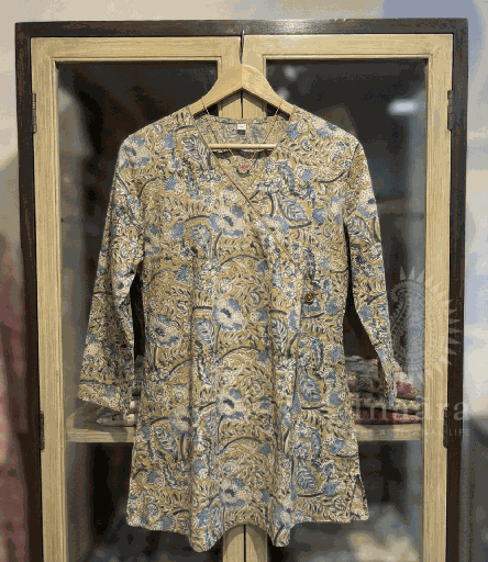 Kalamkari Block Print Full Sleeve