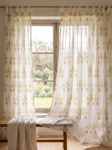Caravan Curtain-Date Palm Semi-Sheer (Single)
