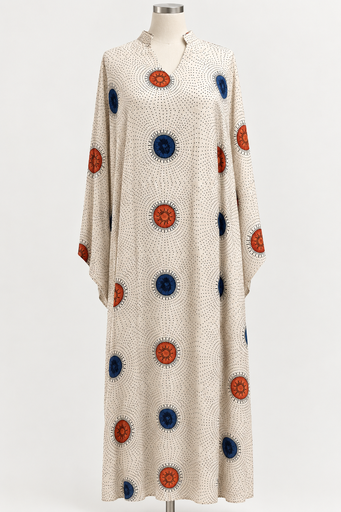 Aakifa Kaftan- Cream