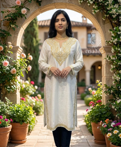 Kurti/Long Size 44- White
