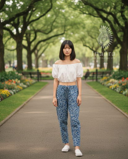 Block Print Pants